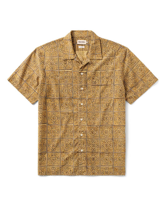 The Hawthorne Shirt in Fennel Block Print