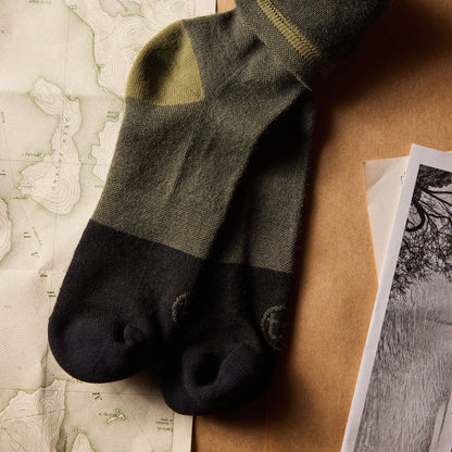 The Merino Sock in Olive