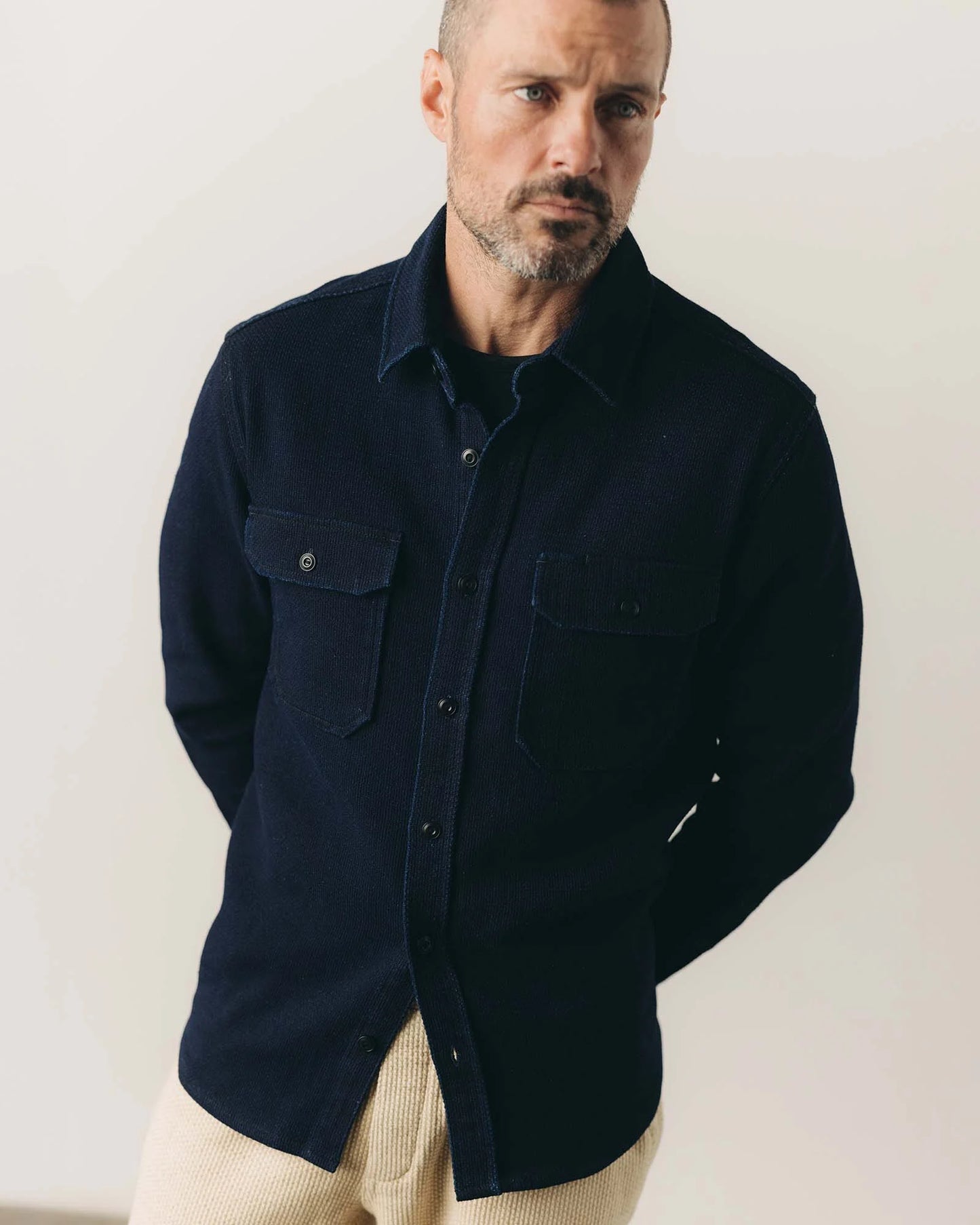The Division Shirt in Rinsed Indigo