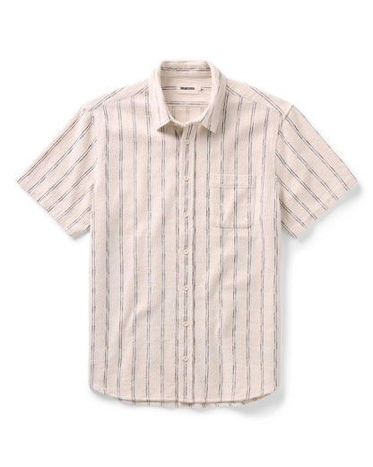 The Short Sleeve California in Tide Stripe Hacci