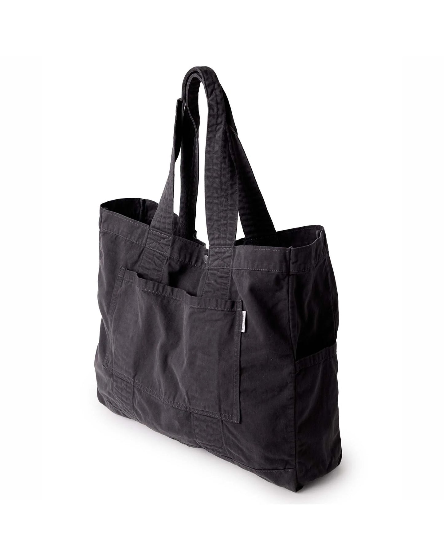 The Foundation Tote in Organic Faded Black