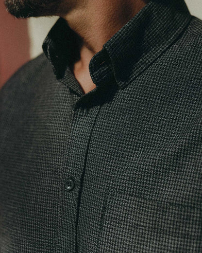 The Jack in Coal Jaspe Check Oxford