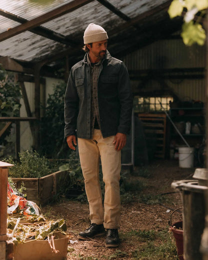 The Shop Shirt in Navy Chipped Canvas