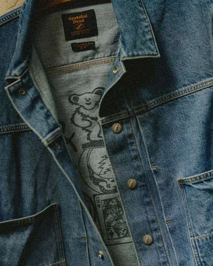 The Haight Jacket in Light Wash Hemp Denim