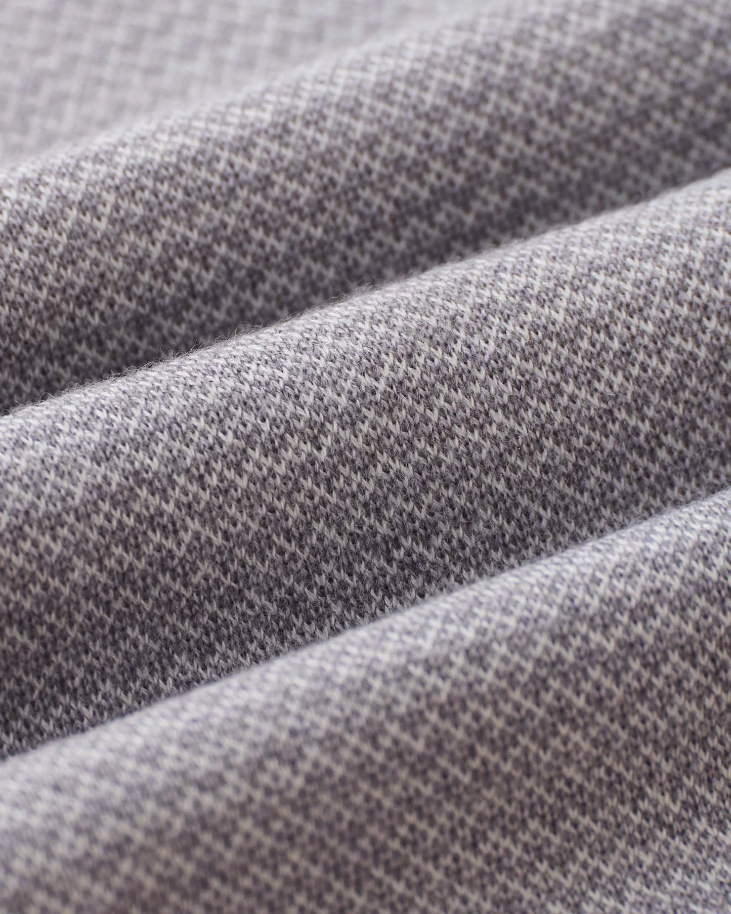 The Nichols Polo in Heather Grey Birdseye Merino
