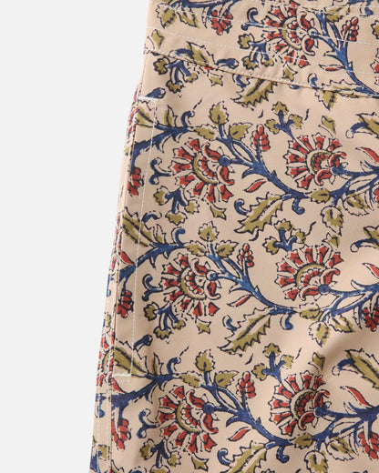 The Drift Board Short in Ivory Floral