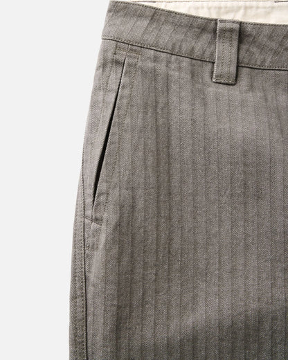 The Emlen Pant in Smoked Olive Herringbone