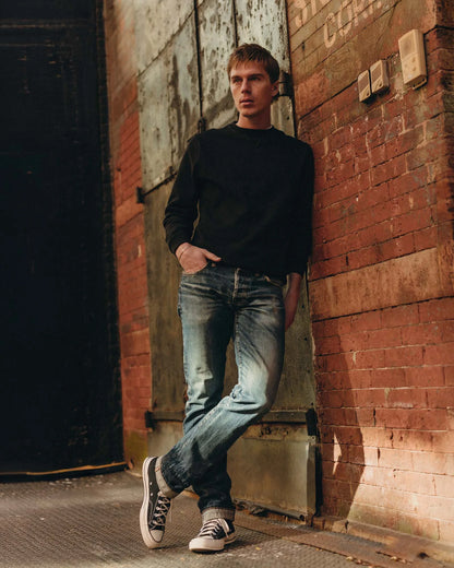 The Sunset Crew in Black Indigo Terry
