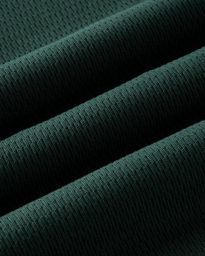 The Organic Cotton Crew in Dark Forest Waffle