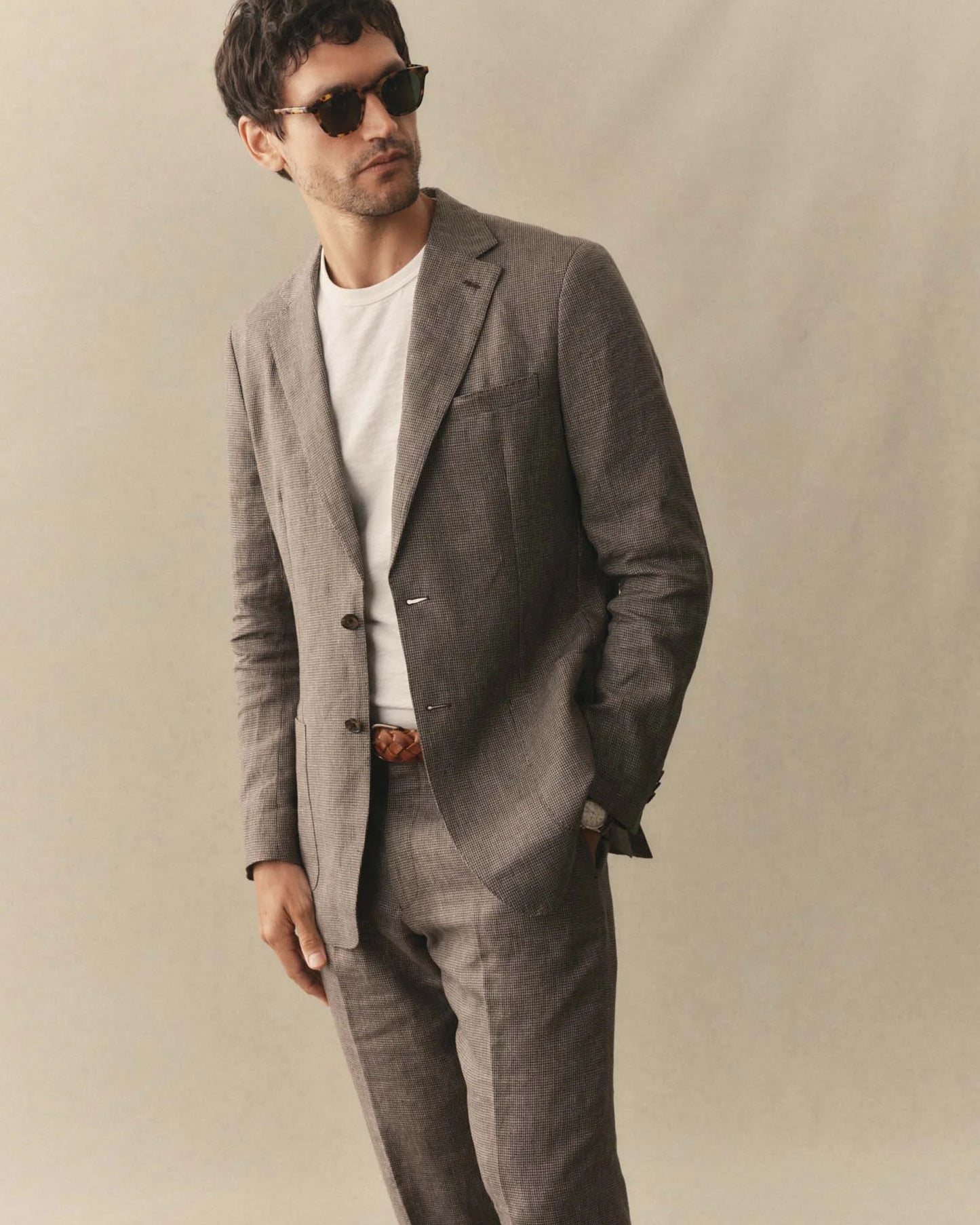 The Stevens Sportcoat in Morel Micro Check