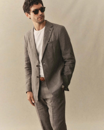 The Stevens Sportcoat in Morel Micro Check