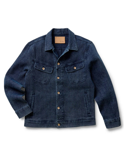The Long Haul Jacket in Rinsed Indigo Waffle