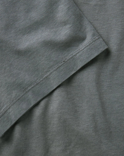 The Cotton Hemp Polo in Faded Black