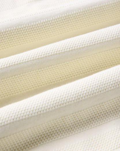 The Bywater Polo in Natural Knit Stripe