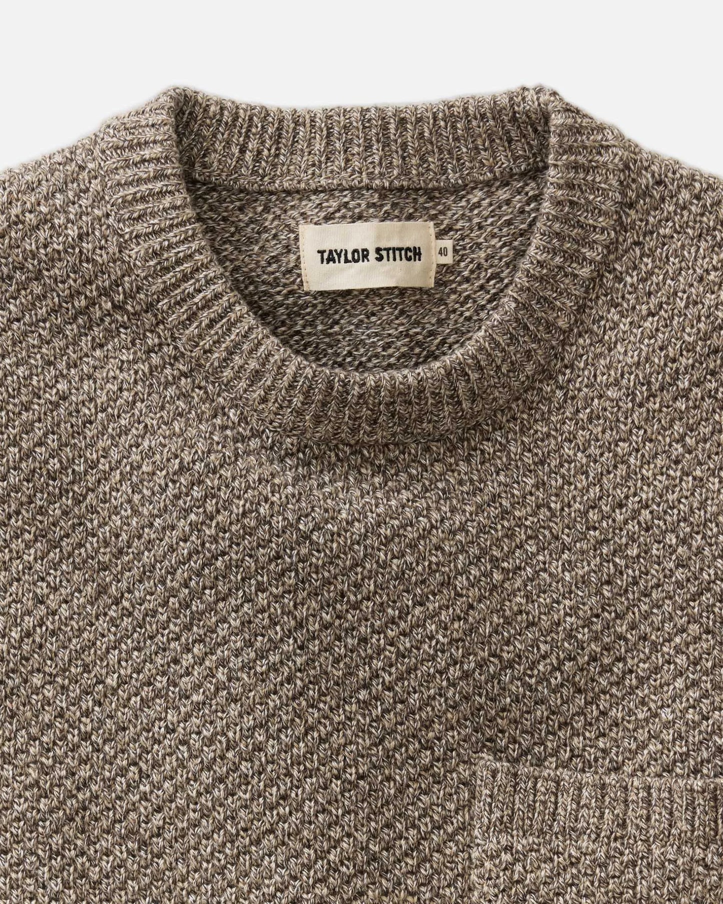 The Crawford Crew Sweater in Coffee Twist