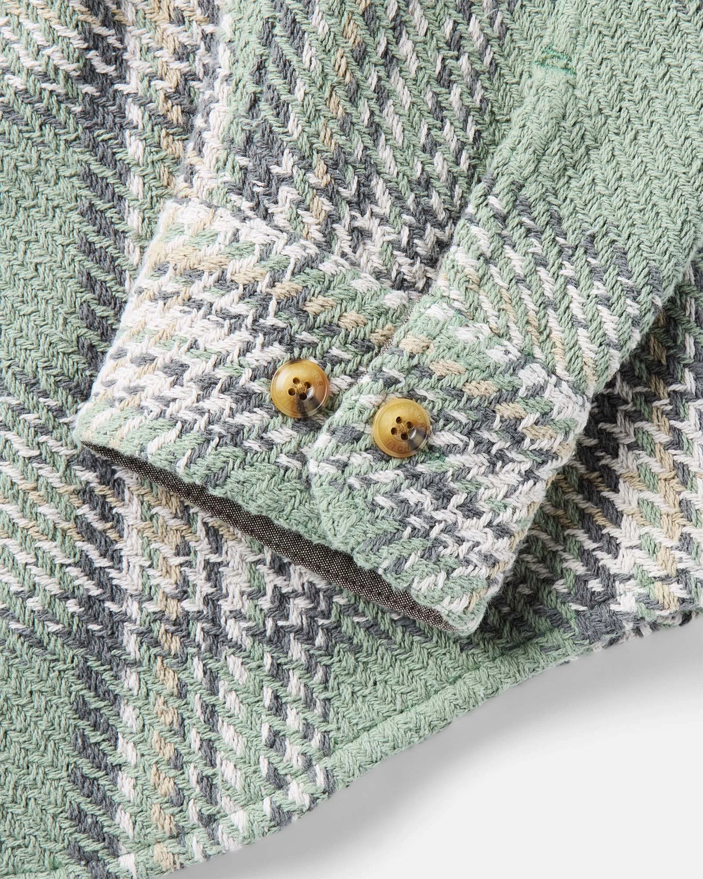 The Cutter Overshirt in Sage Plaid