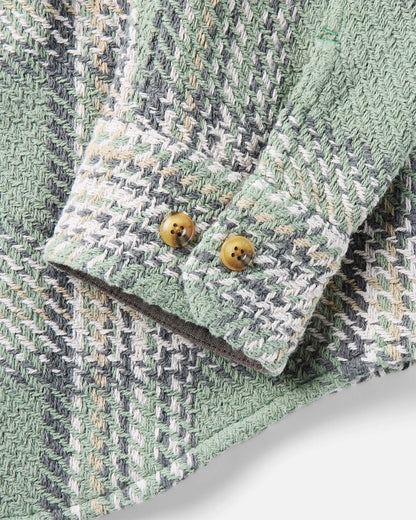 The Cutter Overshirt in Sage Plaid
