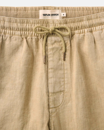 The Apres Short in Field Khaki Hemp