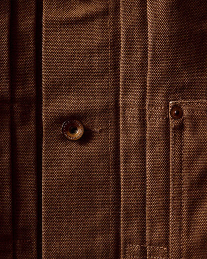 The Ryder Jacket in Tobacco Chipped Canvas