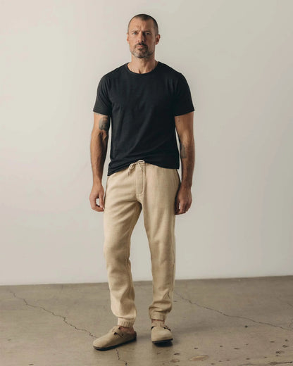 The Apres Pant in Natural Sashiko